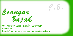csongor bajak business card
