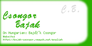 csongor bajak business card